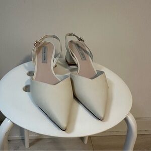 Charles & Keith Off-White Slingback Heels